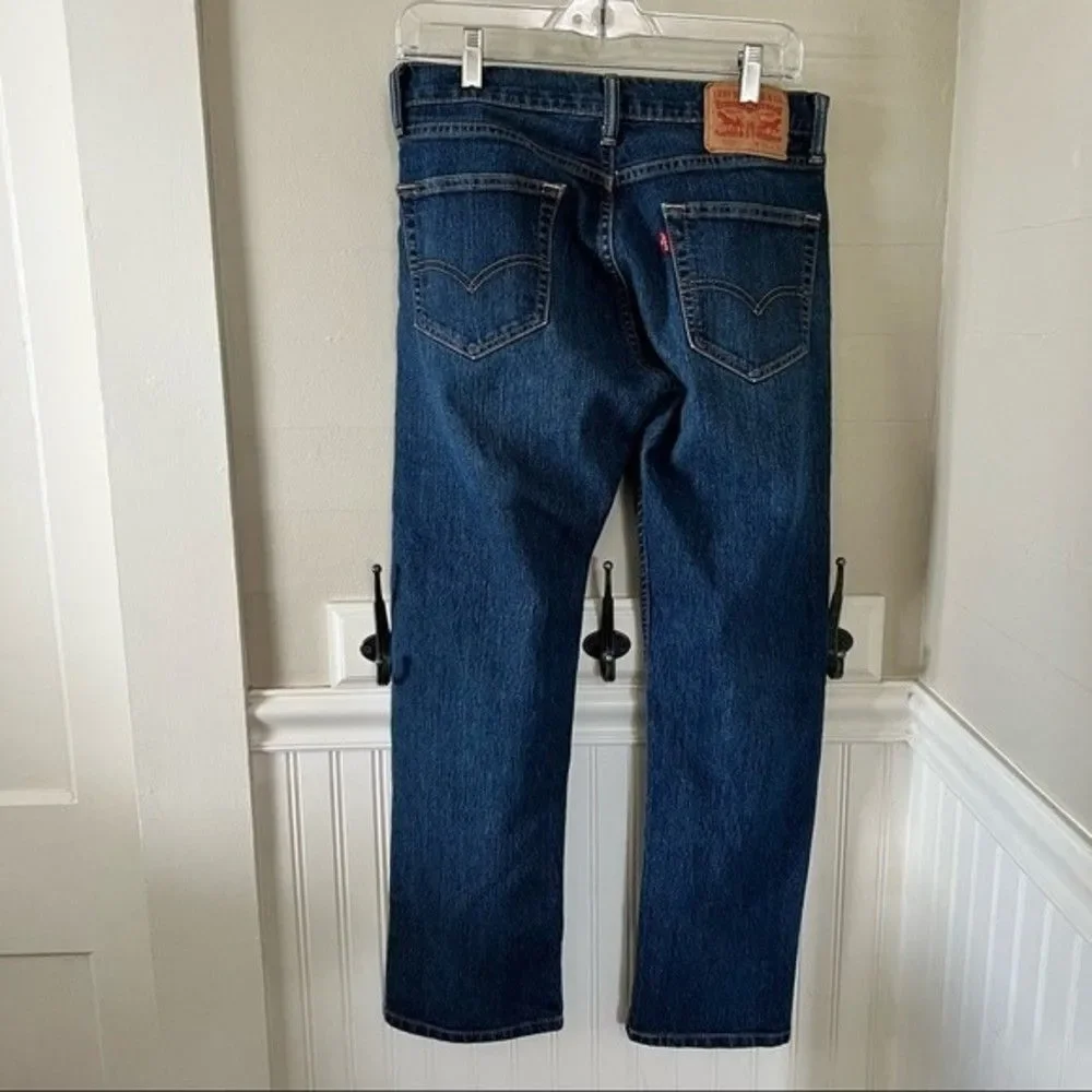 LEVIS 505 ‎ Blue Jeans 30 Waist Classic Straight Leg Short Inseam 27.75